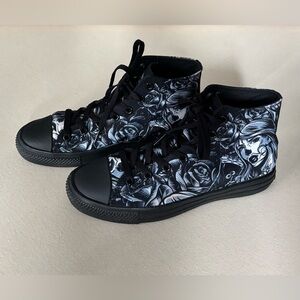 RAAD Shop Custom High-Top Canvas Sneakers Sz: M6.5/W8”